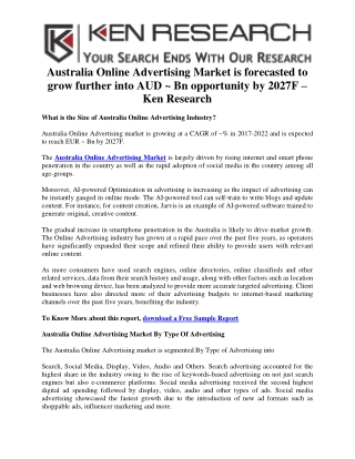 Australia’s Online Advertising Service Providers - Ken Research