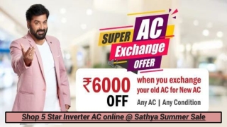 Shop 5 Star Inverter AC online @ Sathya Summer Sale