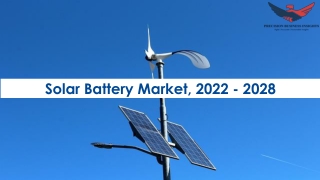 Solar Battery Market Research Insights 2022-28