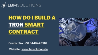 How do I build a TRON smart contract.