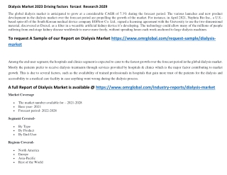 Dialysis market