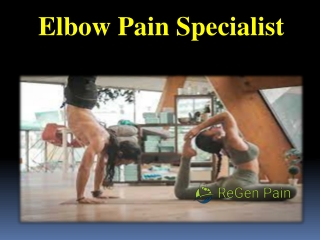 Elbow Pain Specialist