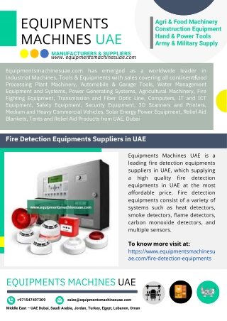 Fire Detection Equipments Suppliers in UAE