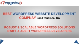 Converted Website To WordPress Development Company!