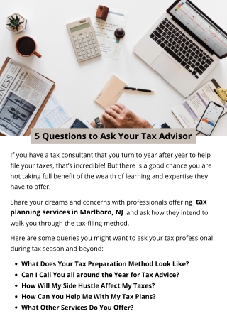 5 Questions to Ask Your Tax Advisor