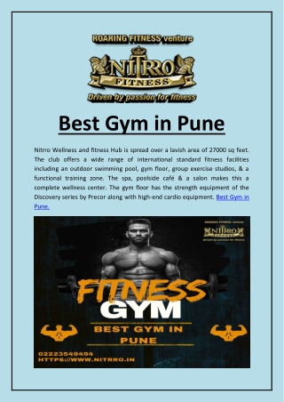 Best Gym in Pune