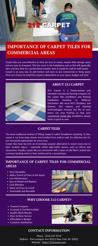 Importance of Carpet Tiles for Commercial Areas
