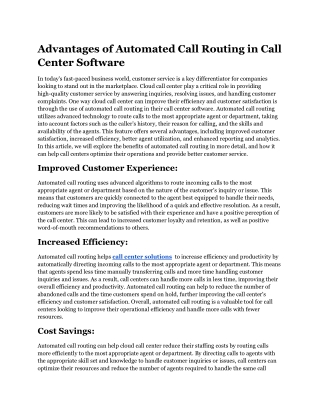 Advantages of Automated Call Routing in Call Center Software.docx