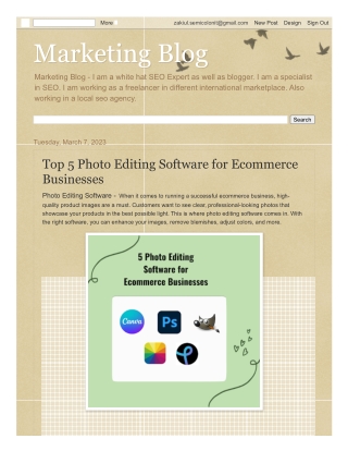 Top 5 Photo Editing Software for Ecommerce Businesses