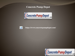 Used Alliance Concrete Pumps USA, concretepumpdepot.com