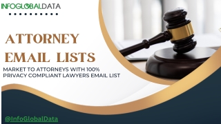100% Data Ownership Guarantee Attorney Email Lists
