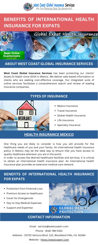 Benefits of International Health Insurance for Expats