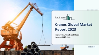 Cranes Market Key Drivers, Trends, Growth, Outlook 2023-2032