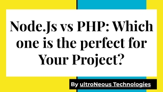 Node Js vs PHP Which One is Perfect for Your Project