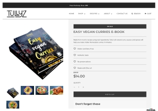 Vegan Curry | Easy Vegan Curries E-book | Tullyz Kitchen