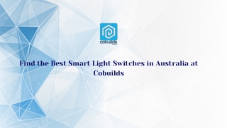 Find the Best Smart Light Switches in Australia at Cobuilds