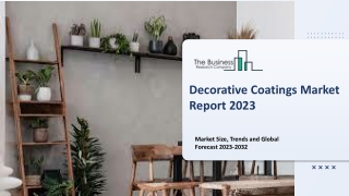 Decorative Coatings Market : Technology Advancements, Industry Insights, Trends