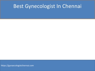 best gynecologist in Chennai