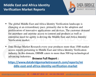 MEA Identity Verification Market -ICT