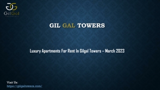 Luxury Apartments For Rent In Gilgal Towers -2023