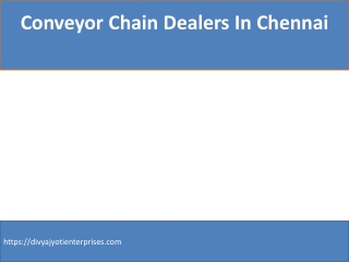 Roller Chain Suppliers In Chennai