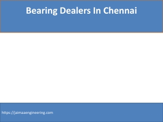 Bearing Dealers In Chennai