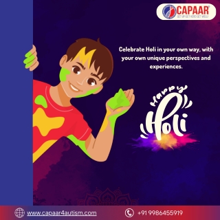 Happy Holi 2023 | Best Autism Centre in Bangalore | CAPAAR