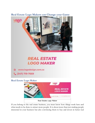 Real Estate Logo Makers can Change your Game