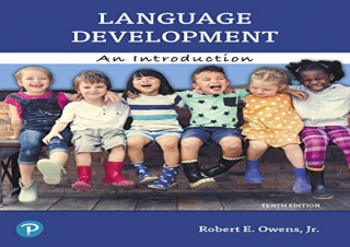[DOWNLOAD PDF] Language Development: An Introduction ipad
