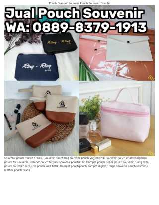 ౦88ᑫ-8Зᜪᑫ-1ᑫ1З (WA) Leather Pouch Boxy Prada Bottega Harga Pouch Kulit