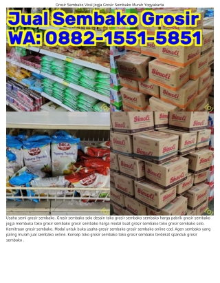 ౦882~1551~5851 (WA) Usaha Semi Grosir Sembako Distributor Sembako Resmi