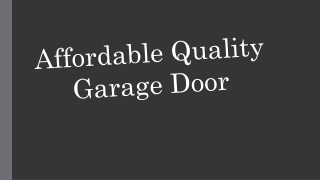 Garage Door Repair Fullerton, CA