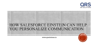 How Salesforce Einstein Can Help You Personalize Communication