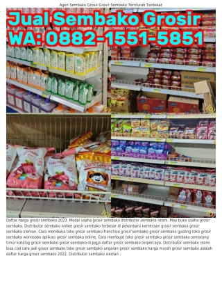088ᒿ·I55I·585I (WA) Grosir Sembako Grosir Sembako Free Ongkir