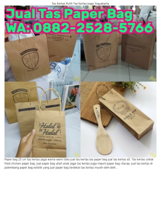 Ô882.2528.5ᜪ66 (WA) Percetakan Tas Kertas Jual Paper Bag Polos Surabaya