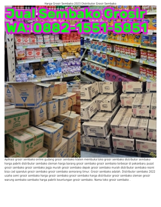 O882~1551~5851 (WA) Grosir Sembako Online Termurah Grosir Sembako Official