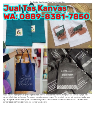 Ô88ᑫ–8౩8I–ᜪ85Ô (WA) Jual Tas Kanvas Serut Harga Tas Selempang Kanvas