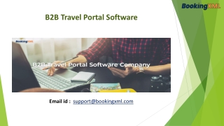 B2B Travel Portal Software