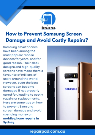 How to Prevent Samsung Screen Damage and Avoid Costly Repairs?