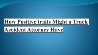 Truck Accident Attorneys