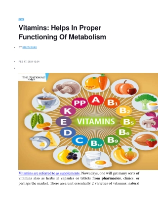 vitamines help