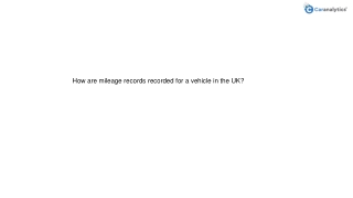 car mileage checker uk