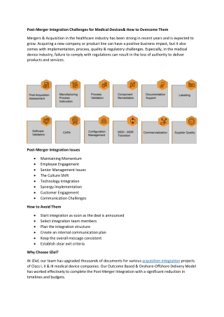 Post-Merger Integration Challenges for Medical Devices& How to Overcome Them