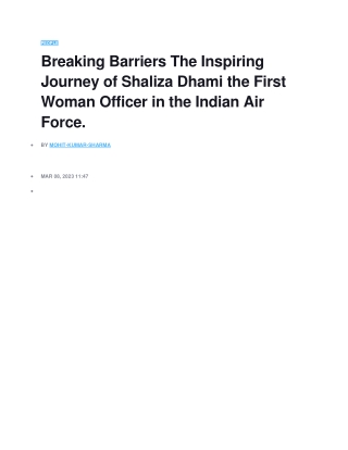 first women indian air force officer