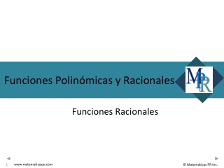 Funciones Racionales