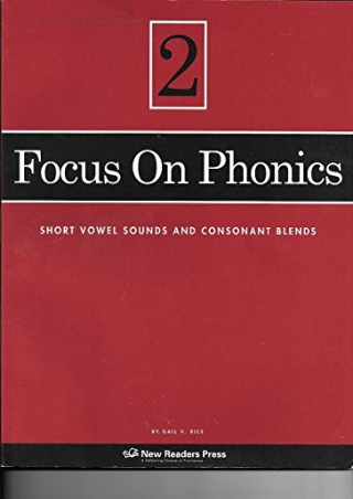 (PDF/DOWNLOAD) Focus on Phonics 2: Short Vowel Sounds and Consonant Blends