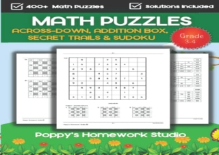 [PDF] Math Puzzles Grade 3 & Grade 4 (For Ages 8-10 Years Old): Sudoku Activity