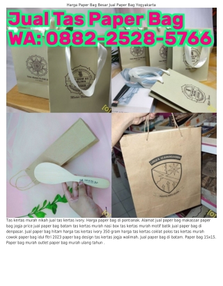 Ô88ᒿ–ᒿ5ᒿ8–57ϬϬ (WA) Tas Kertas Ukuran Besar Paper Bag Jogja Ukuran Besar
