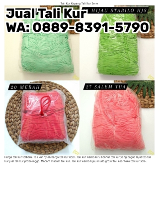 Ö889_8౩9I_579Ö (WA) Tali Kur Warna Merah Jual Tali Kur Pekanbaru