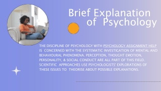 Brief Explanation of Psychology
